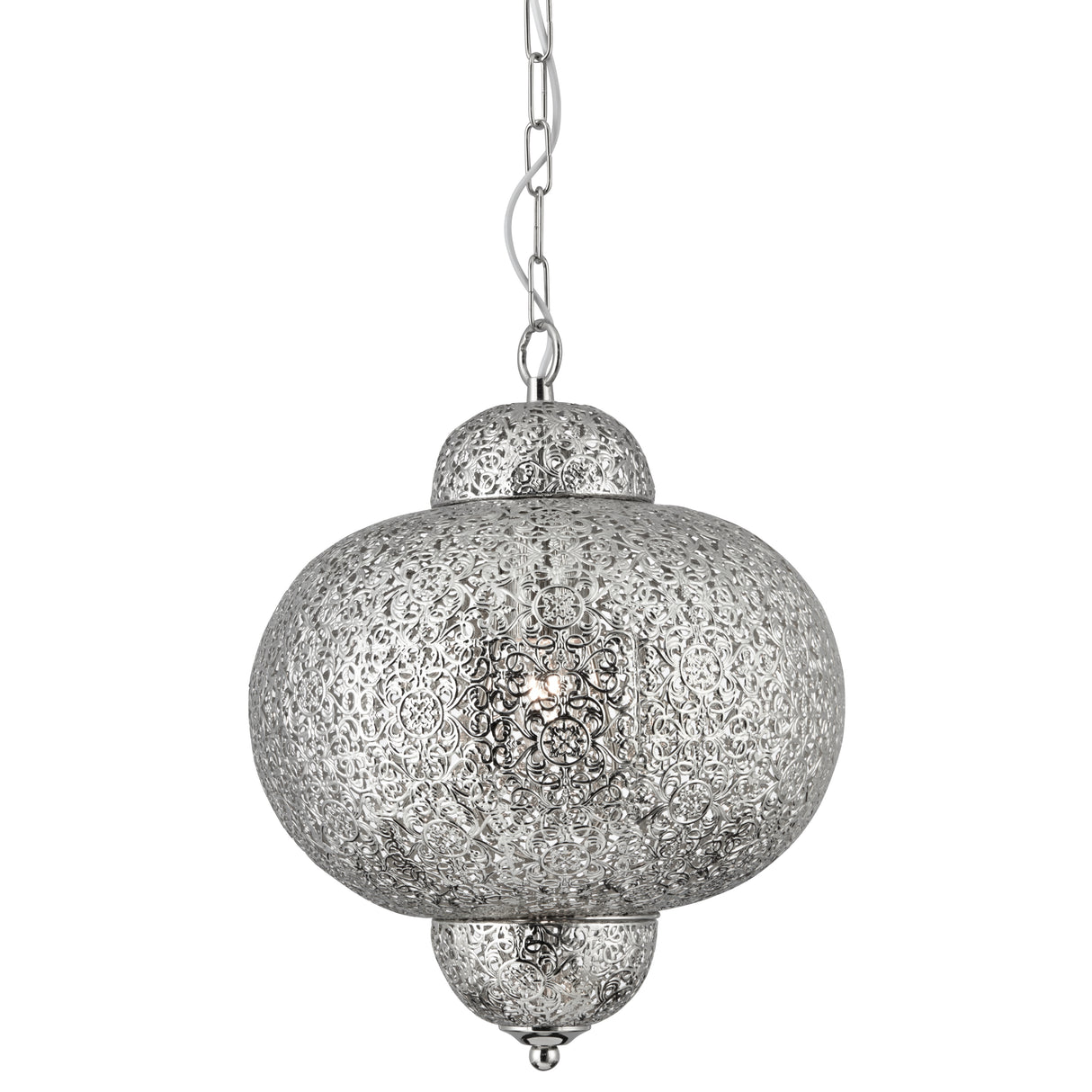 Fretwork Pendant - Laser Cut Nickel Metal