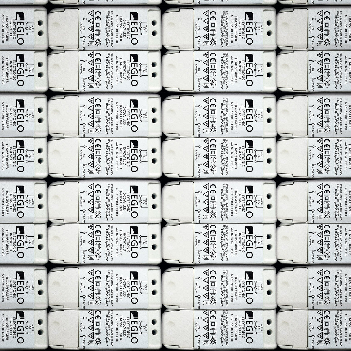 Eglo EU Electronic Transformer – White, Dimmable, 0?70W, Indoor Lighting Accessory