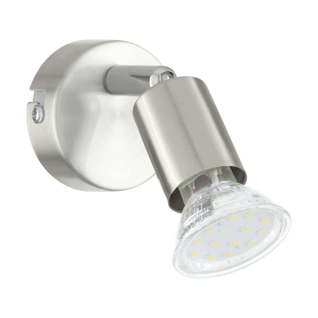Eglo EU Buzz-LED Satin Nickel Steel Single Spotlight