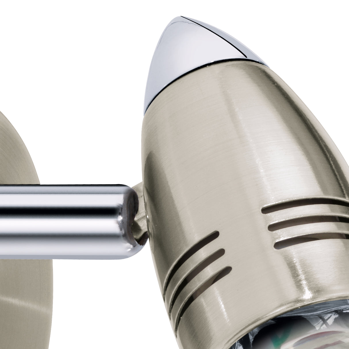 Eglo EU Magnum-LED Satin Nickel & Chrome Classic Single Spotlight