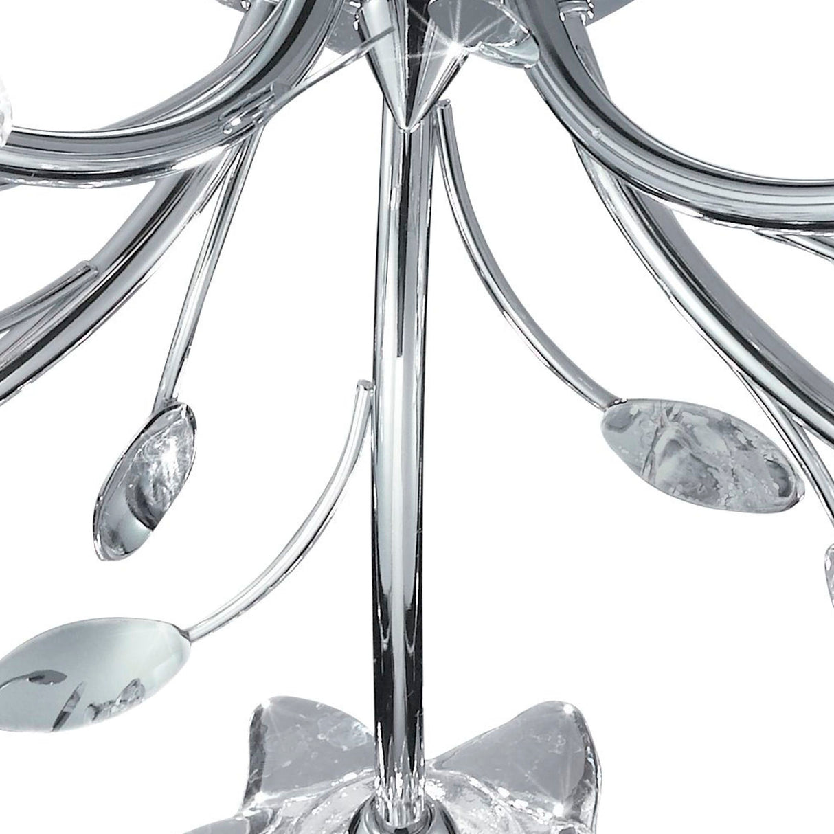 Searchlight Electric Bellis 5Lt Semi-Flush - Chrome & Clear Glass 9285-5CC