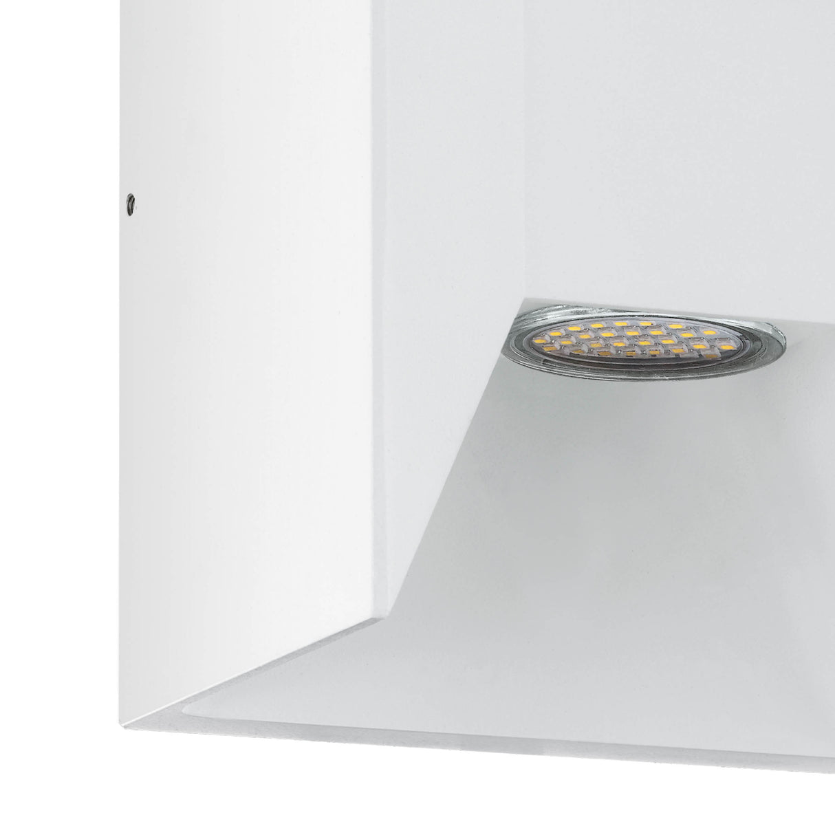 Eglo EU Morino LED Outdoor Wall Light White Aluminium Warm White 3000K, IP44