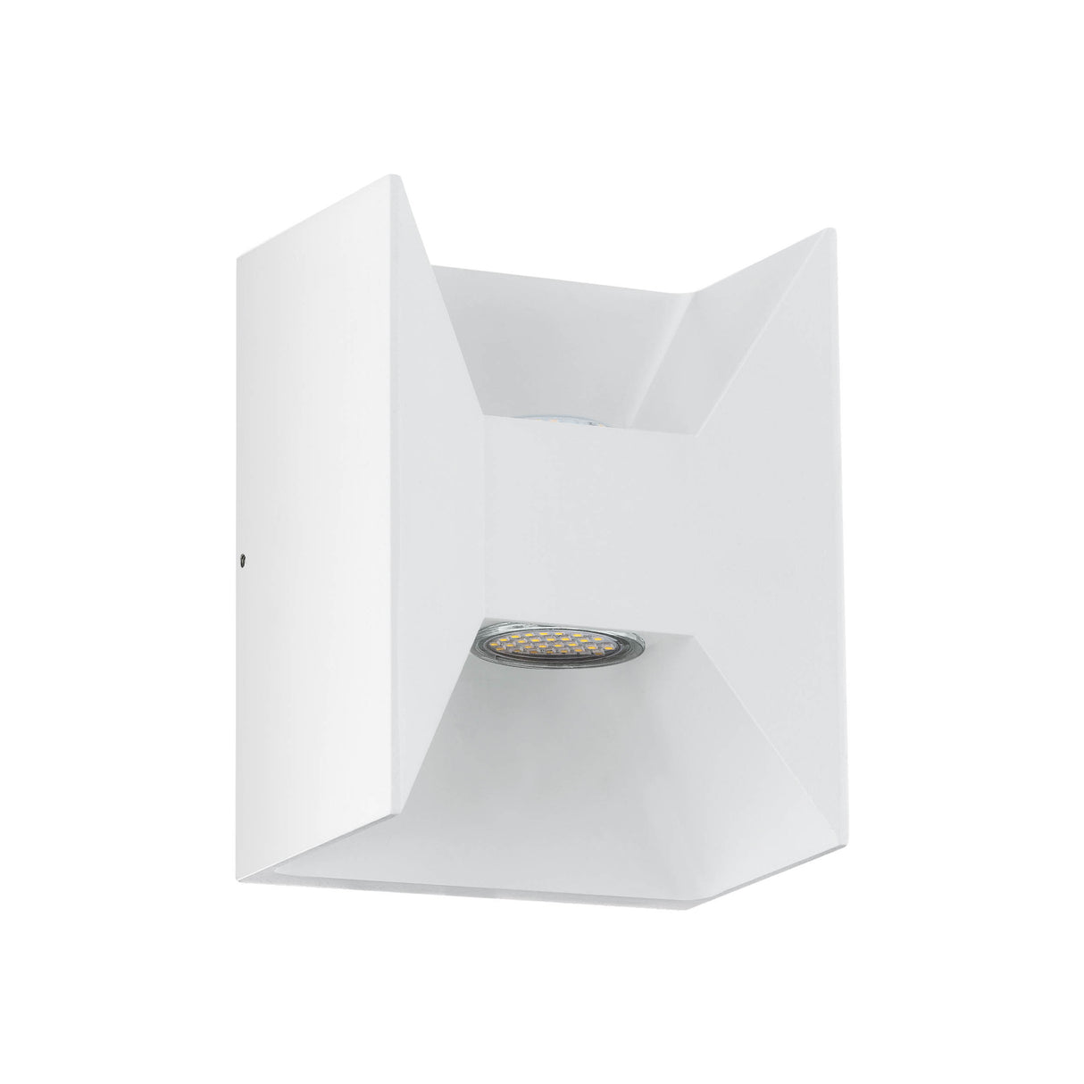 Eglo EU Morino LED Outdoor Wall Light White Aluminium Warm White 3000K, IP44