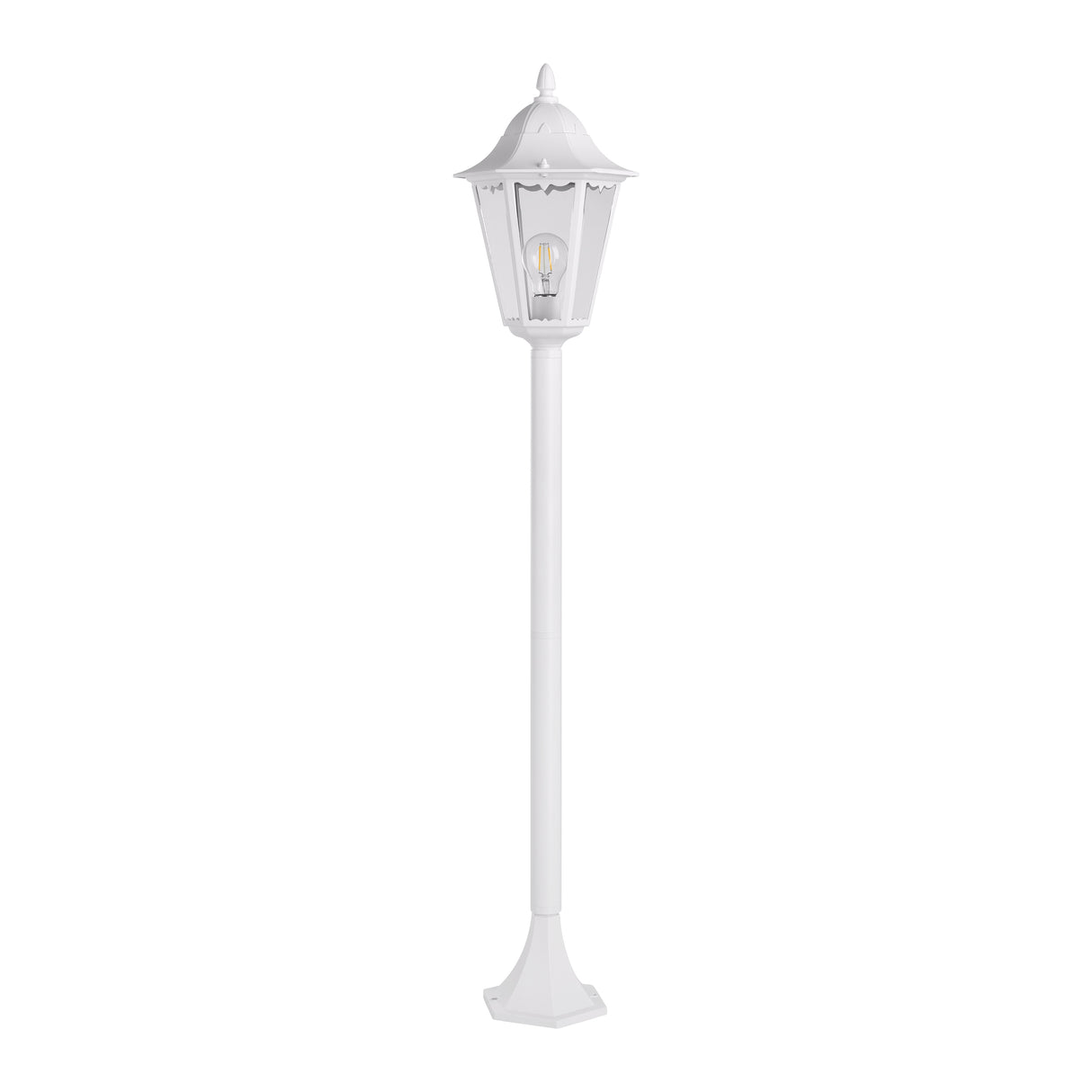 Eglo EU Navedo Exterior Aluminium White Outdoor Floor Light, White