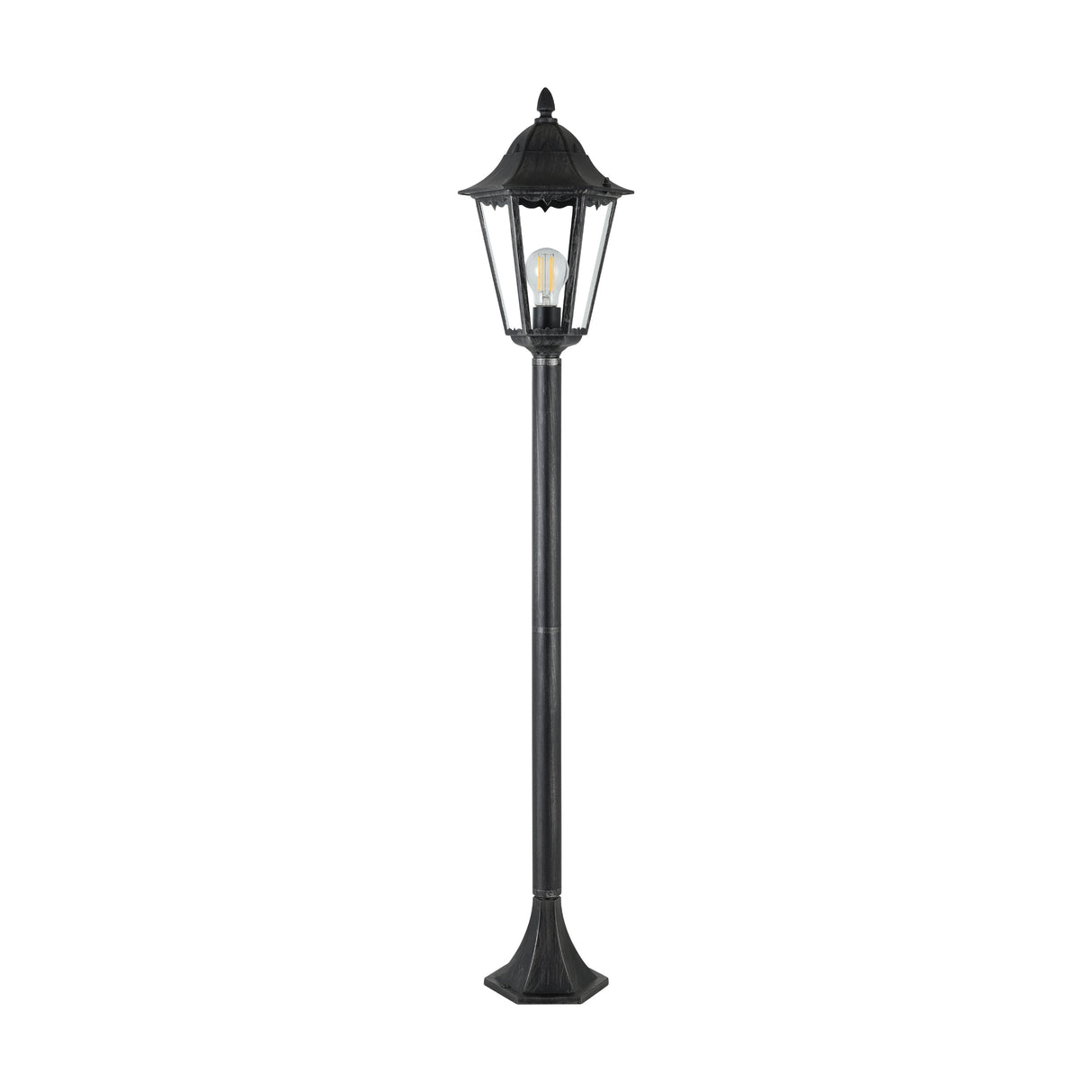 Eglo EU Navedo Exterior Aluminium White Outdoor Floor Light, Black