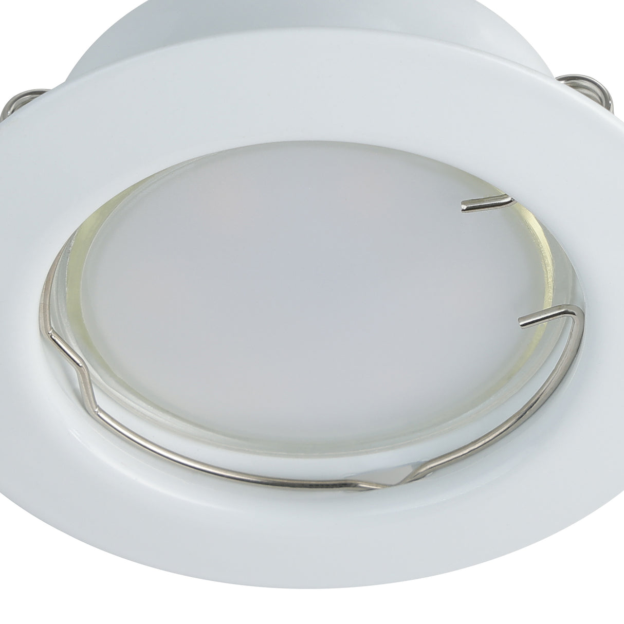Eglo EU PENETO Recessed Ceiling Light – White Steel, Triple GU10 LED, Warm White, Indoor Downlight