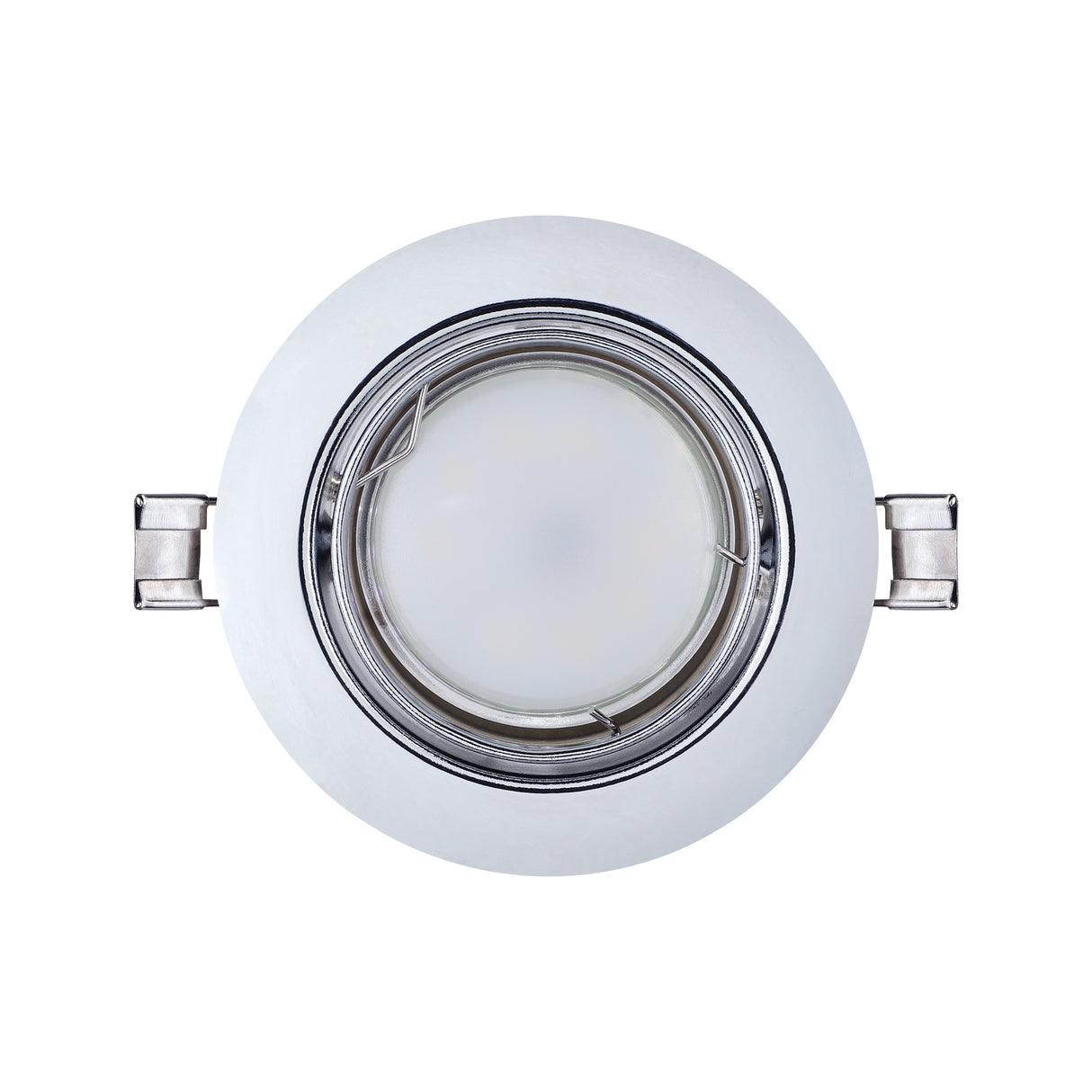 Eglo EU PENETO Recessed Ceiling Light – Chrome Steel, Triple GU10 LED, High Output Warm White Downlight