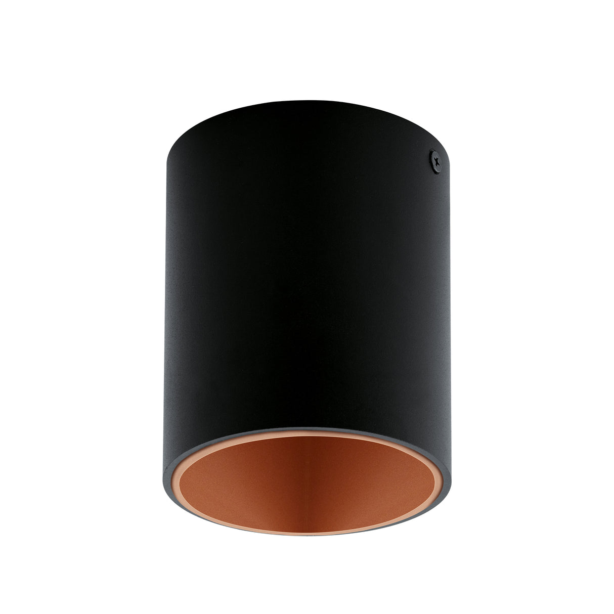 Eglo EU POLASSO Ceiling Light – Black & Copper, Integrated LED, Warm White, Compact Indoor Ceiling Lighting