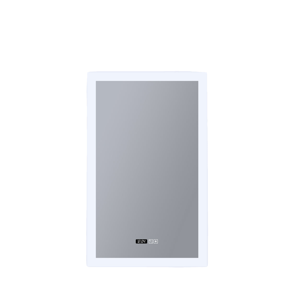 Rectangle Bathroom Mirror-Digital Clock,Demister Pad