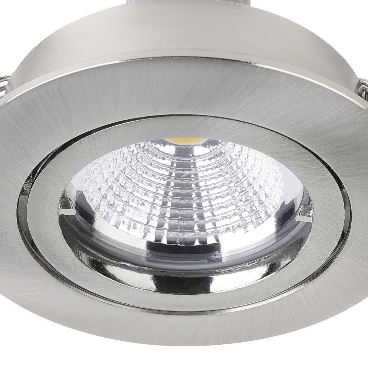 Eglo EU Tedo 1 Satin Nickel LED Round Set of 3 Recessed Light, 8cm, 3000K