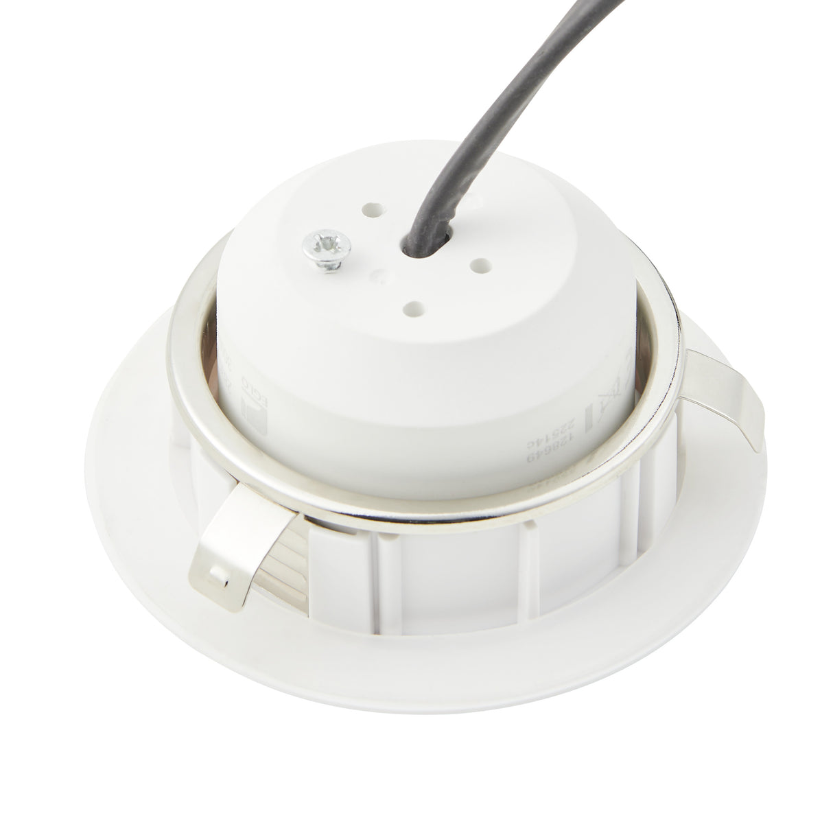 Eglo EU Pineda LED Plastic White Round Recessed Light, 7.8cm, 3000K