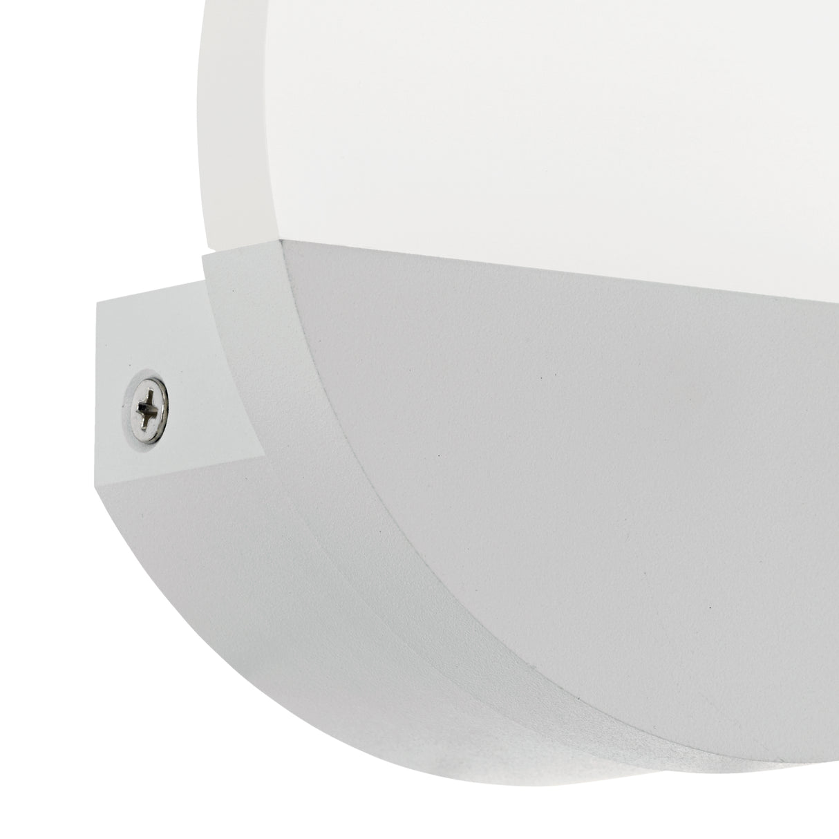 Eglo EU METRASS?1 Wall Light – White Aluminium, Integrated LED, Warm White, Compact Indoor Wall Lighting