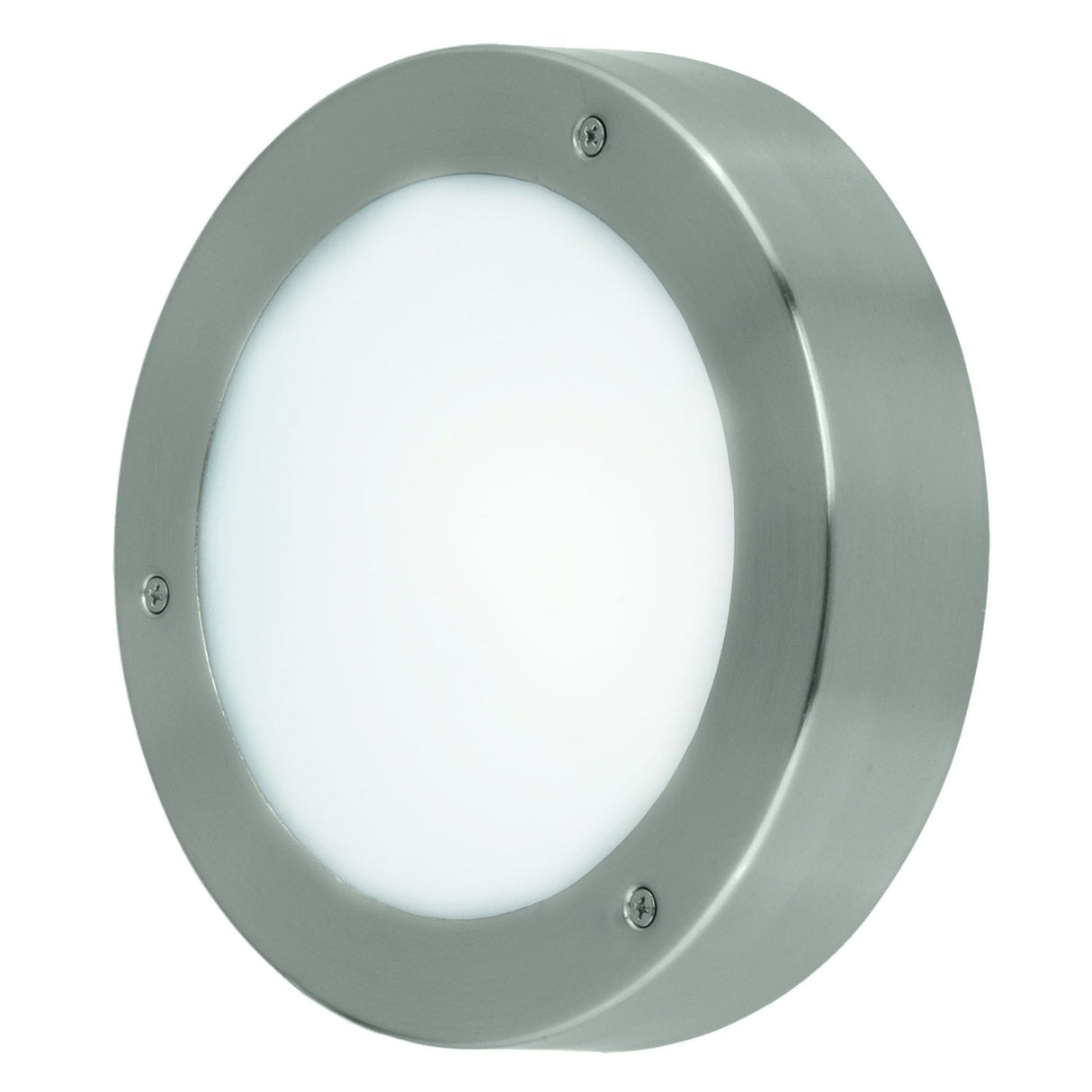 Eglo EU VENTO?2 LED Outdoor Wall/Ceiling Light – Stainless Steel, Warm White, IP44 Exterior Lighting
