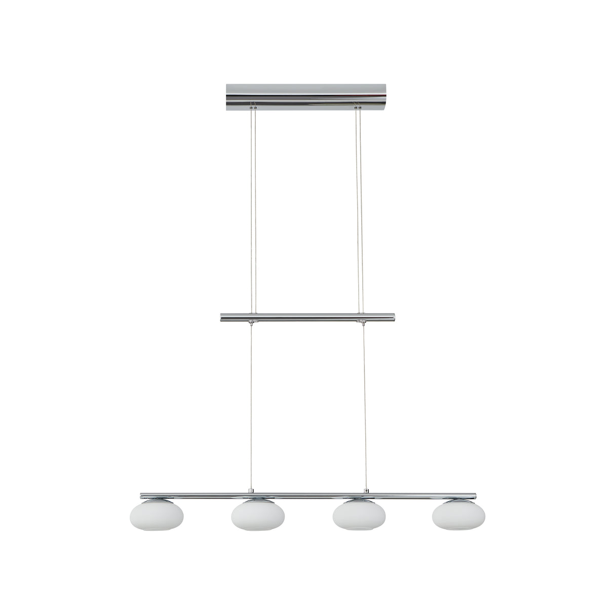Eglo EU Aleandro 1 Chrome Steel & Glass LED 4-Light Spotlight