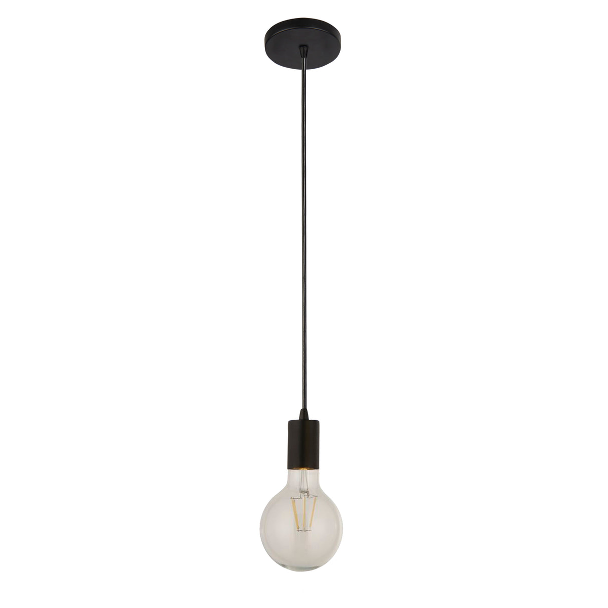 Searchlight Electric Squiggle Pendant - Black Metal & Cables 9661BK