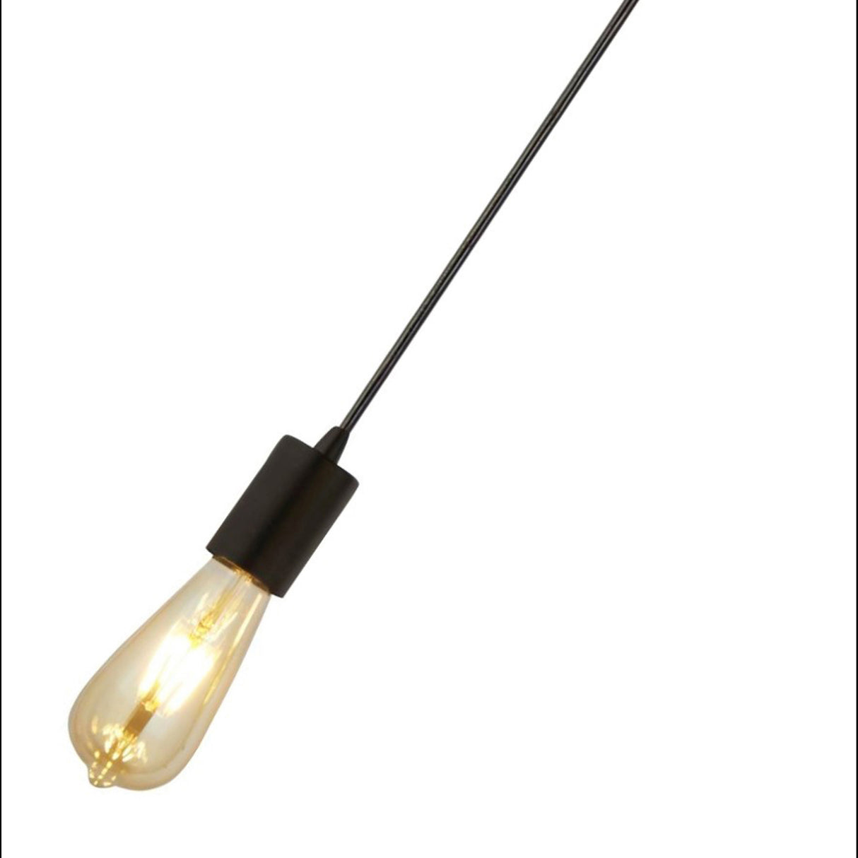 Searchlight Electric Squiggle Pendant - Black Metal & Cables 9661BK