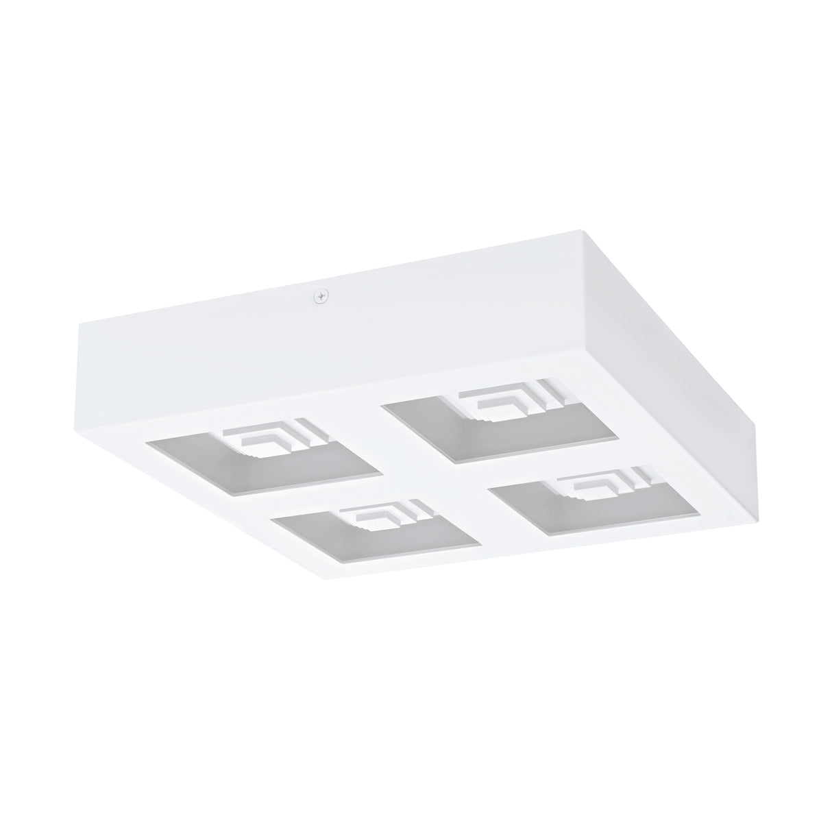 Eglo EU FERREROS Wall or Ceiling Light – White Steel, Integrated LED, Warm White, Indoor Lighting