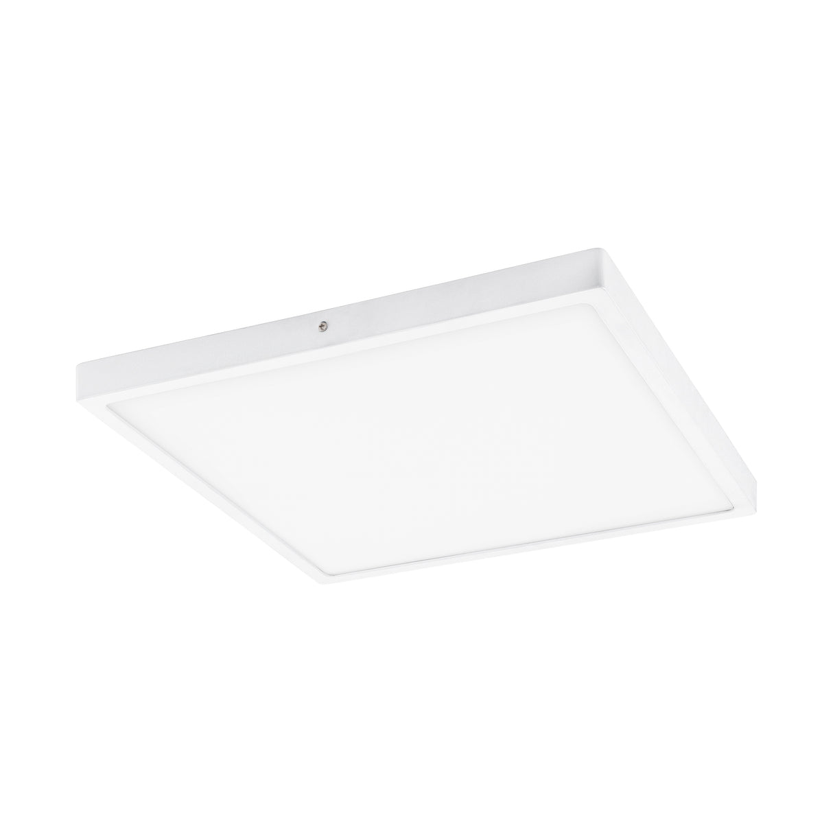 Eglo EU FUEVA?1 LED Ceiling Light – Ultra?Slim Square Surface Mounted Panel, Warm White, 2500?lm, White