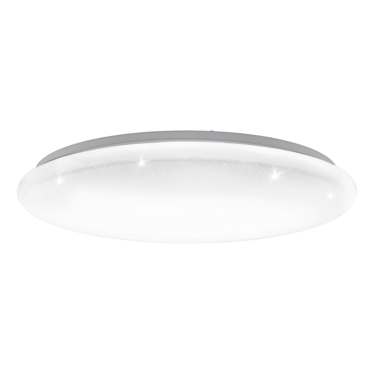 Eglo EU Giron-S White Steel & Plastic With Crystal Effect LED Ceiling Light, 57cm