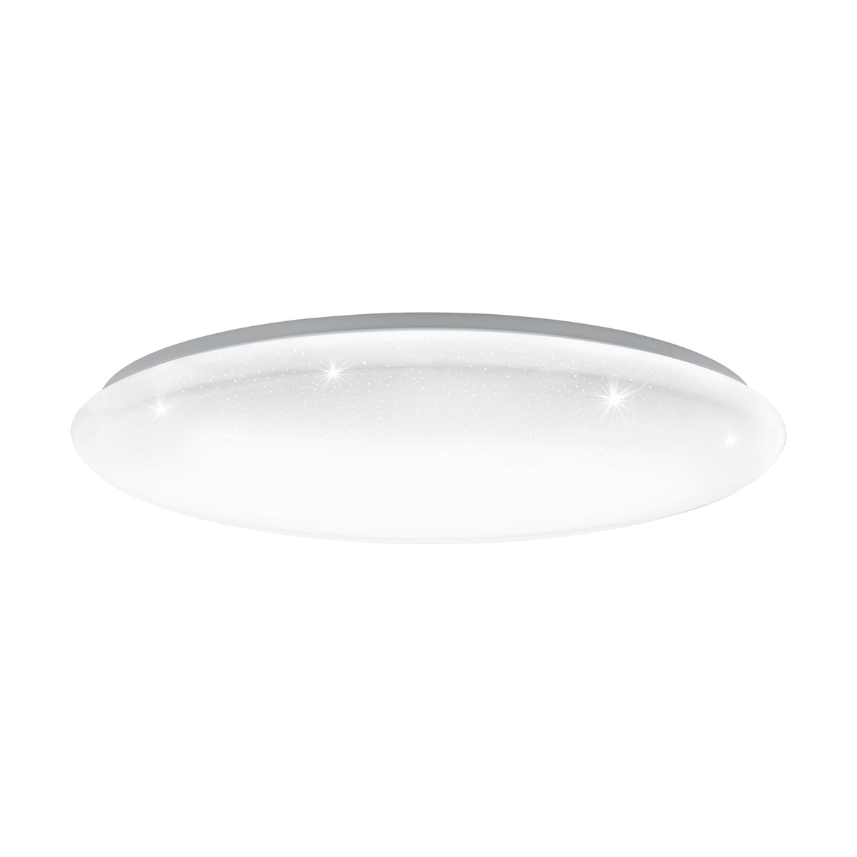 Eglo EU Giron-S White Steel & Plastic With Crystal Effect LED Ceiling Light
