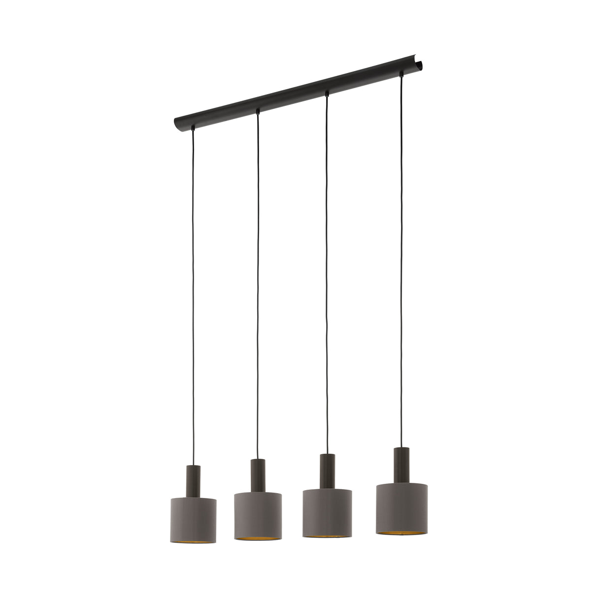 Eglo EU Concessa 1 Steel & Fabric Cluster 4-Light Pendant