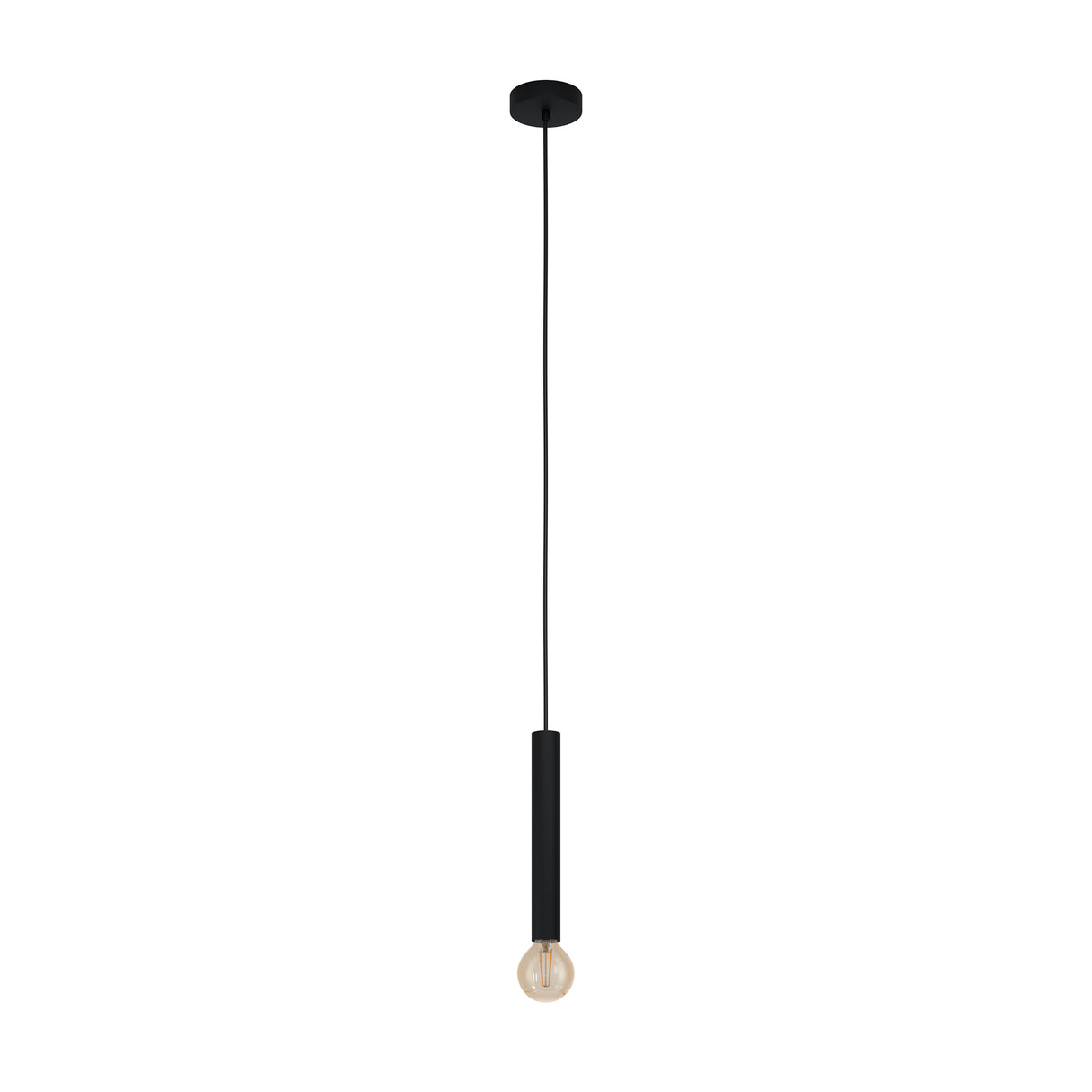 Eglo EU Cortenova Steel Black Modern Single Pendant