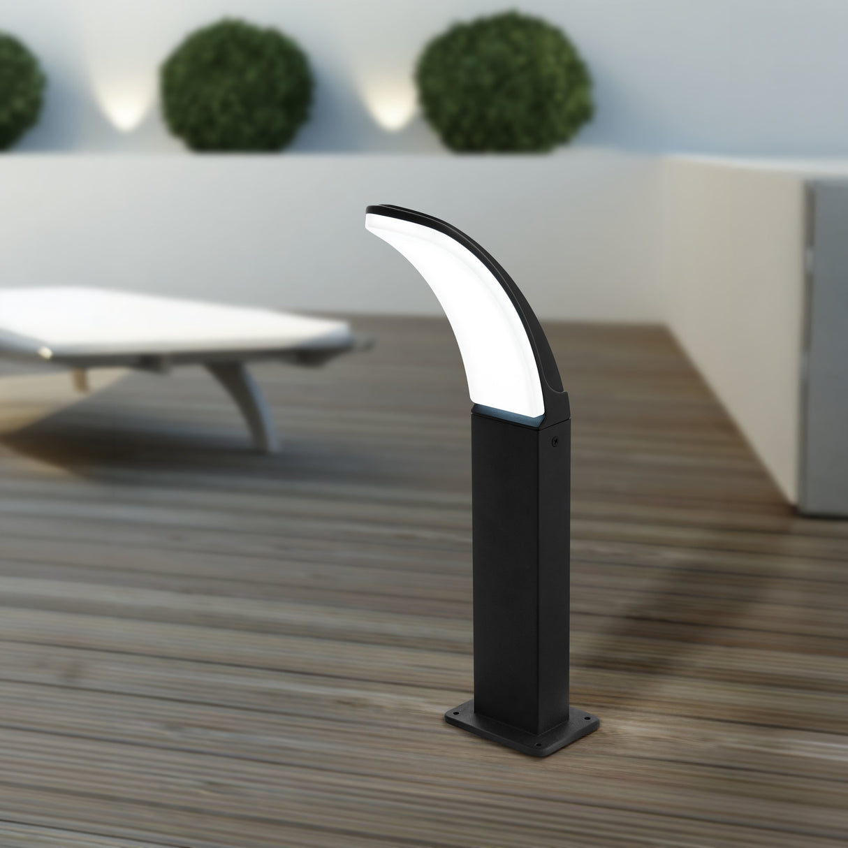 Eglo EU Fiumicino LED Black Aluminium/Plastic Outdoor Pedestal Light