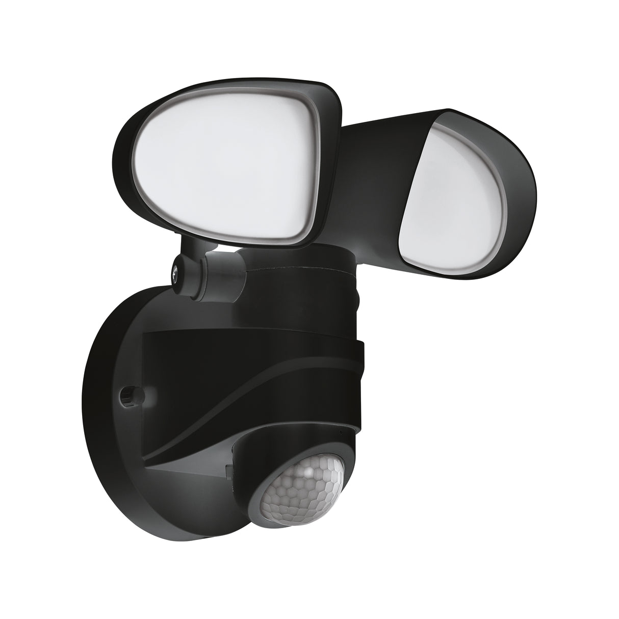 Eglo EU Pagino LED Black Plastic Dual Head Outdoor Wall Light With Sensor