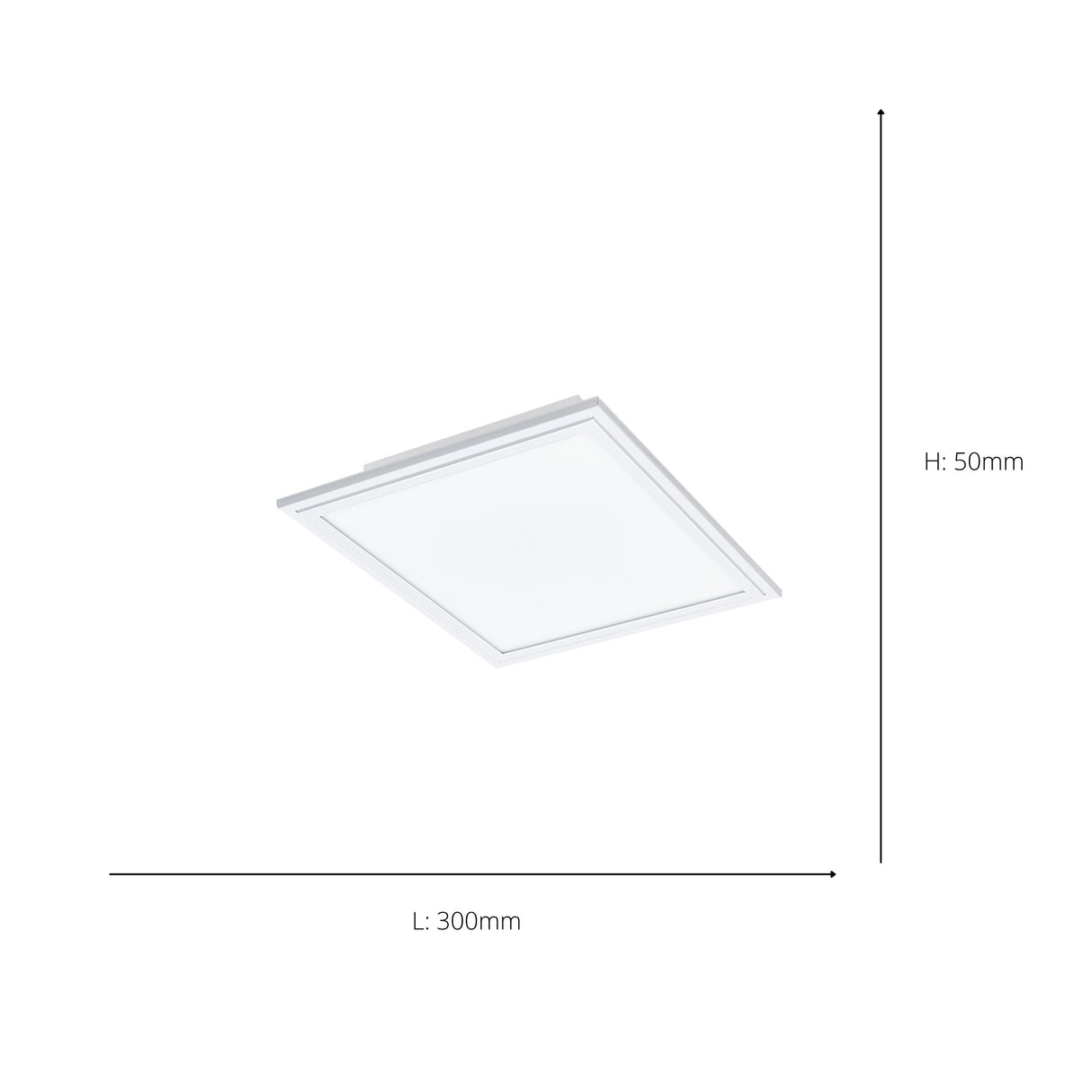 Eglo EU Salobrena-A White Aluminium LED Ceiling Light, 30cm