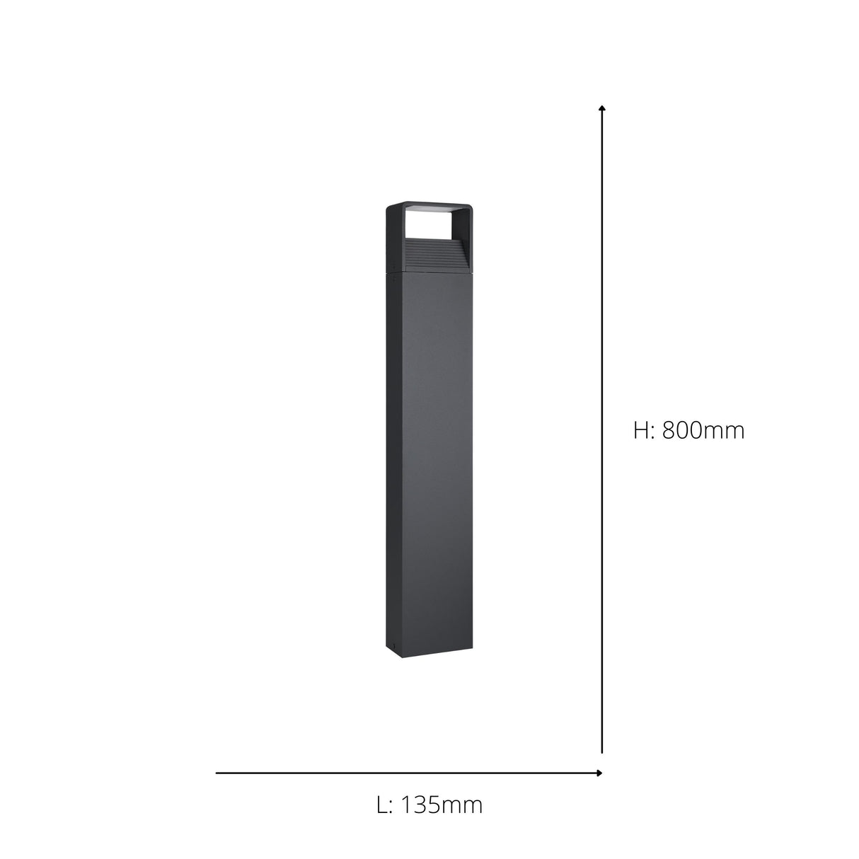 Eglo EU Donnini 1 Aluminium Plastic & White LED Outdoor Floor Light