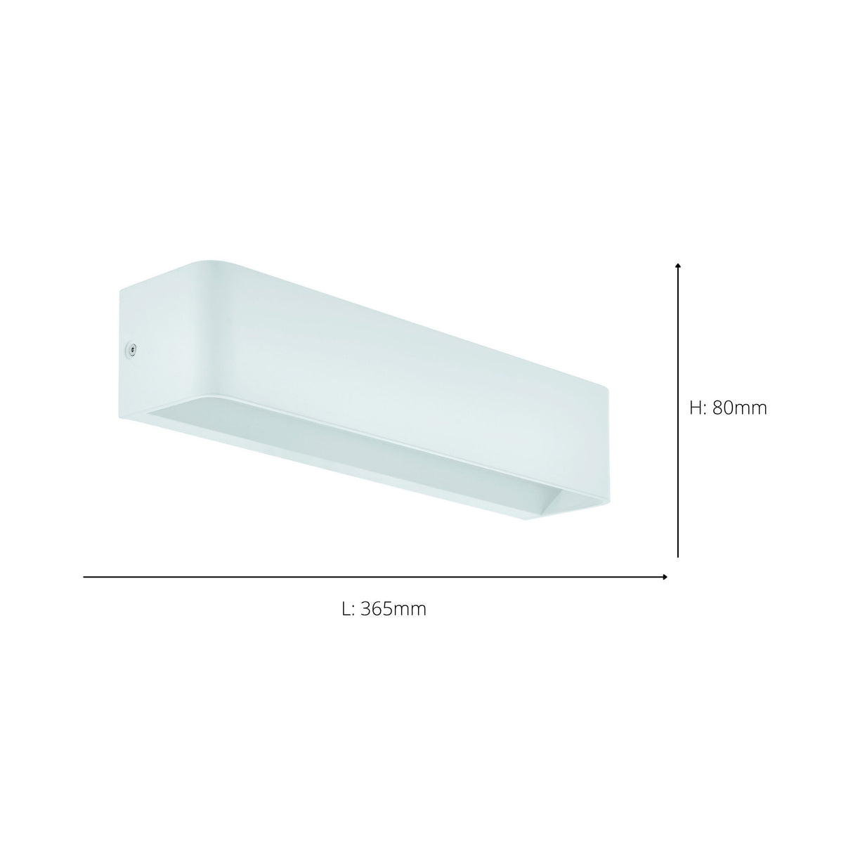 Eglo EU Sania 4 LED White Cube Aluminium Wall Light