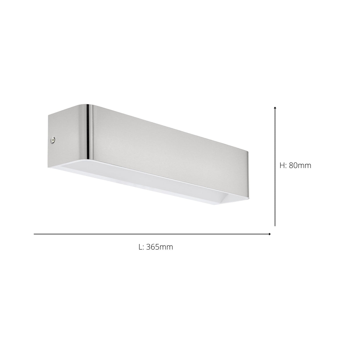 Eglo EU Sania 4 LED Satin Nickel Cube Aluminium Wall Light