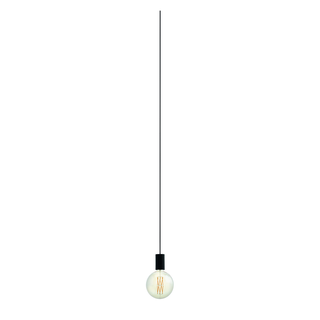 Eglo EU POZUETA Pendant Light – Black Steel, E27, Slim Industrial Design, Indoor Ceiling Lighting