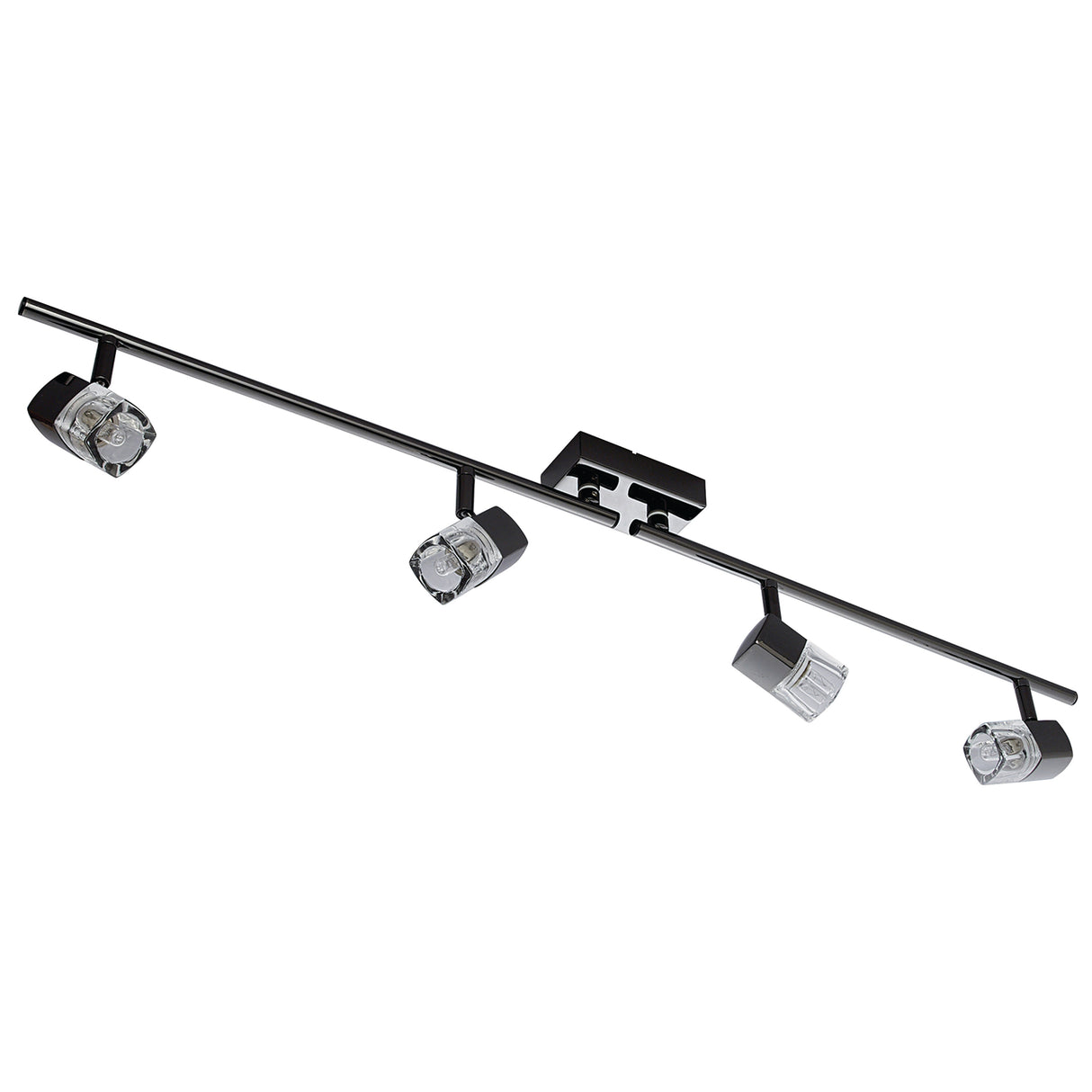 Searchlight Electric Blocs 4Lt Split Bar Spotlight - Chrome & Clear Glass 9884BC
