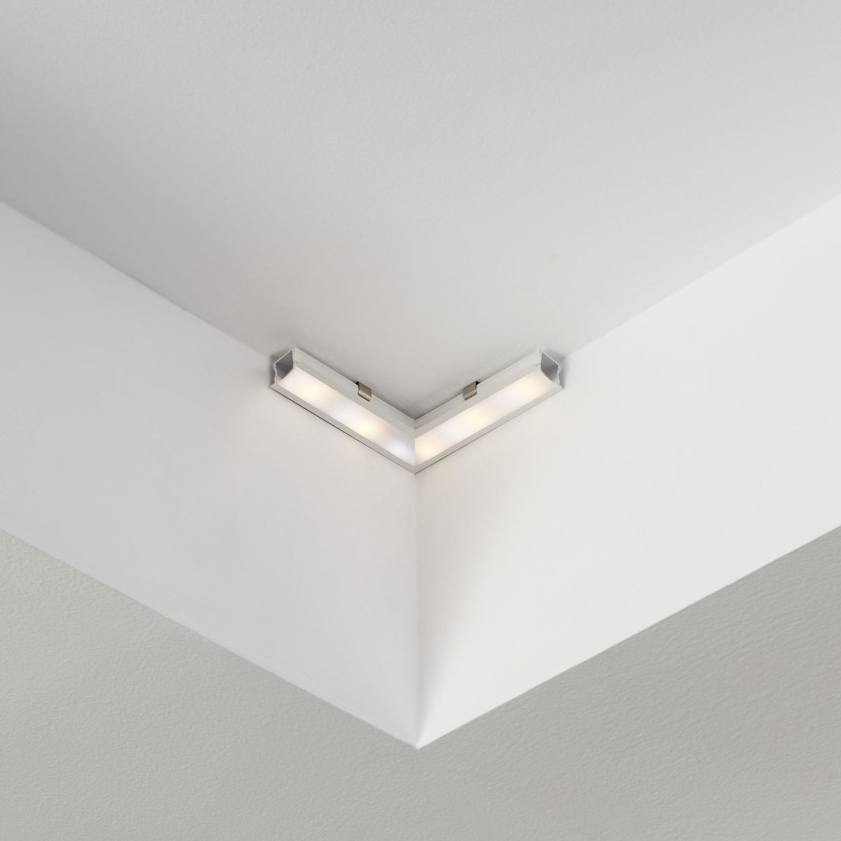 Eglo EU RECESSED PROFILE?2 Aluminium Profile – White, 110?mm, Recessed Mount LED Strip Accessory
