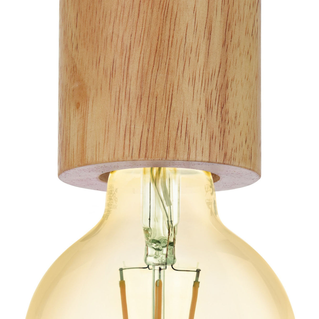 Eglo EU TURIALDO Ceiling Light – Wooden, Brown Finish, E27, Compact Natural Indoor Lighting