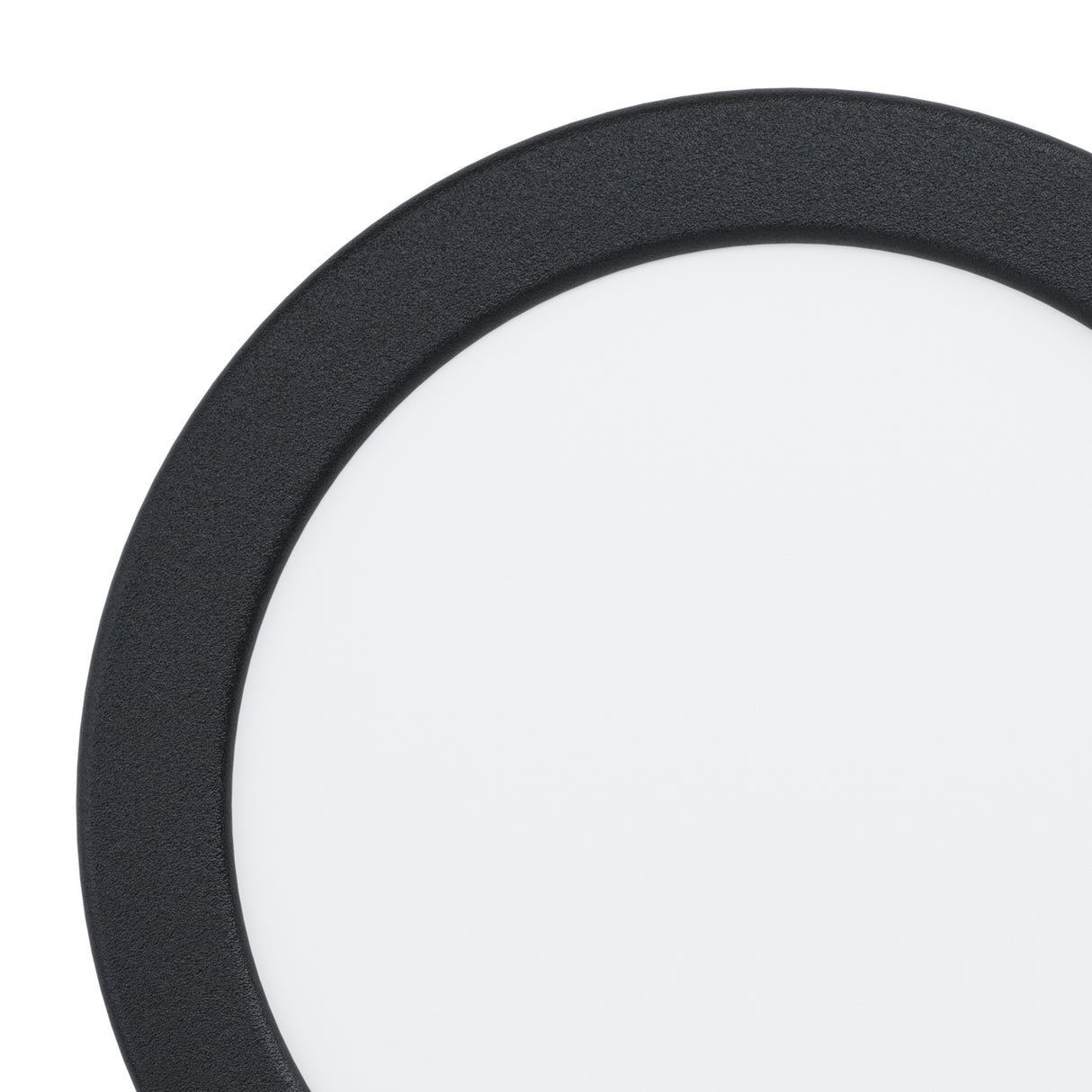Eglo EU Fueva 5 LED Round Black Steel Recessed Light, 16.6cm