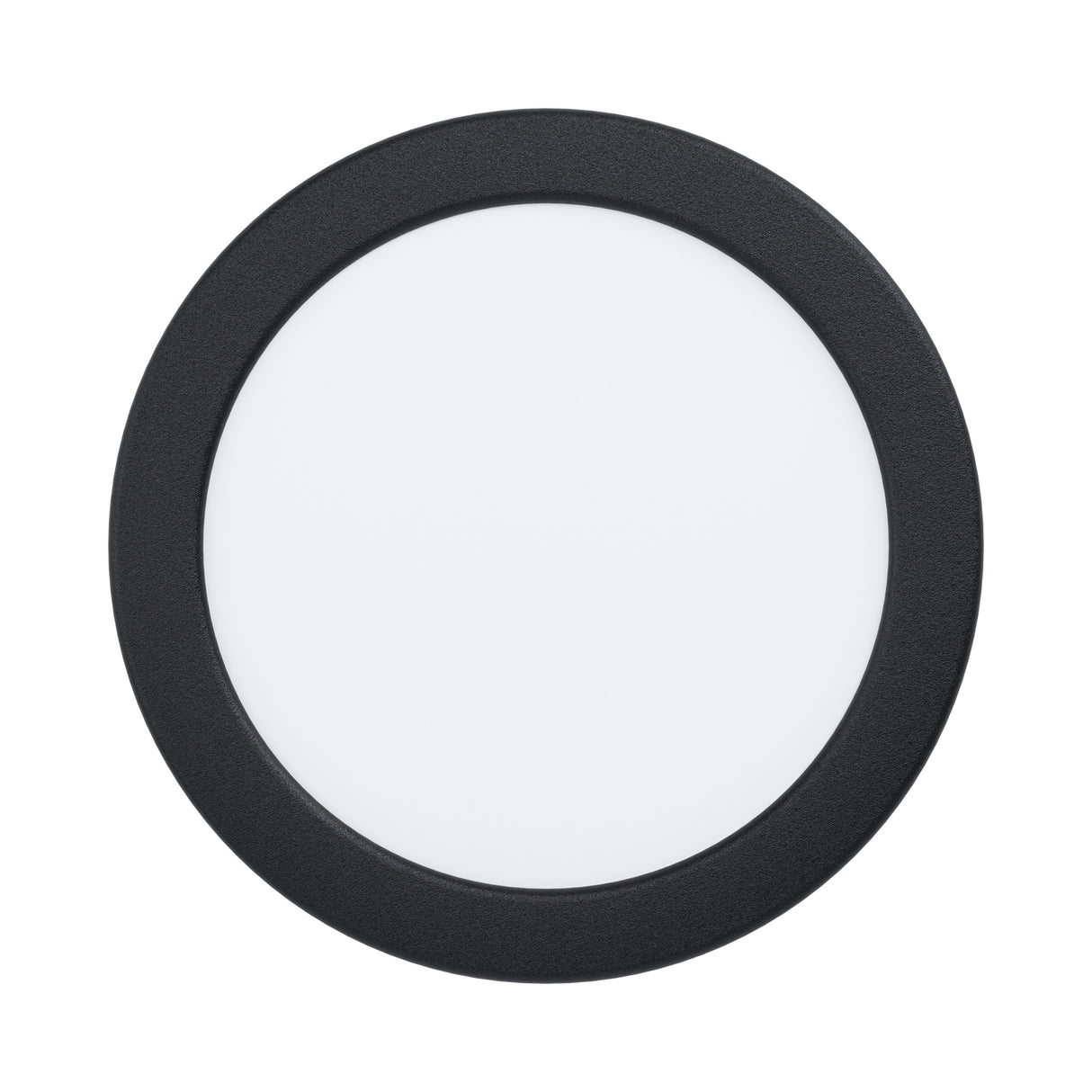 Eglo EU Fueva 5 LED Round Black Steel Recessed Light, 16.6cm