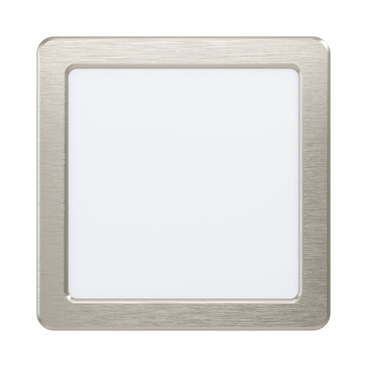 Eglo EU Fueva 5 LED Square Satin Nickel Steel Recessed Light, 16.6cm