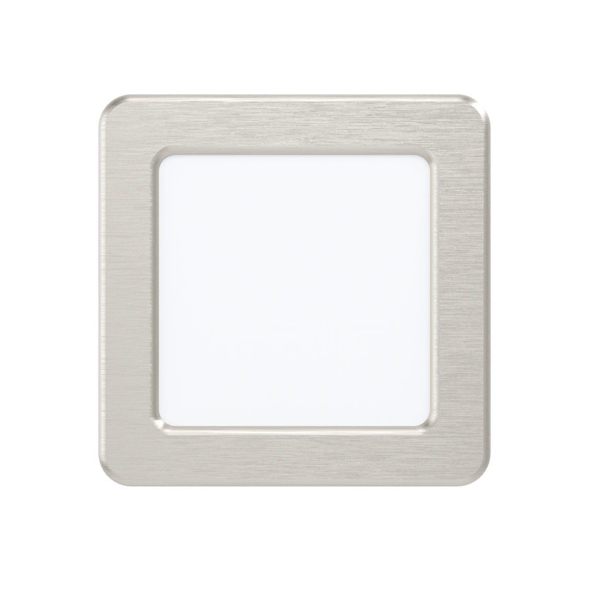 Eglo EU Fueva 5 Satin Nickel LED Square Recessed Light, 11.7cm, 4000K