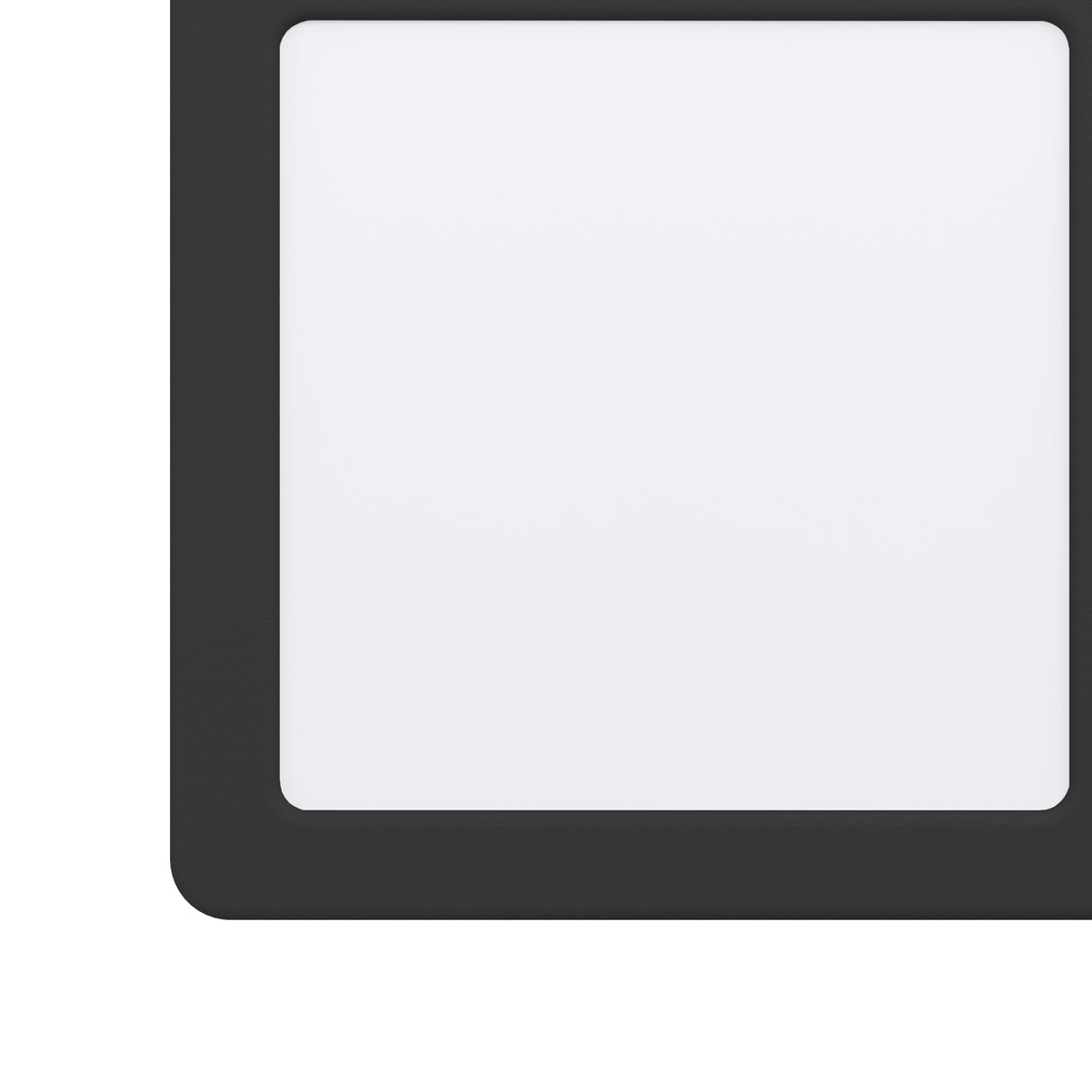 Eglo EU Fueva 5 LED Square Black Steel Recessed Light, 16.6cm, 4000K