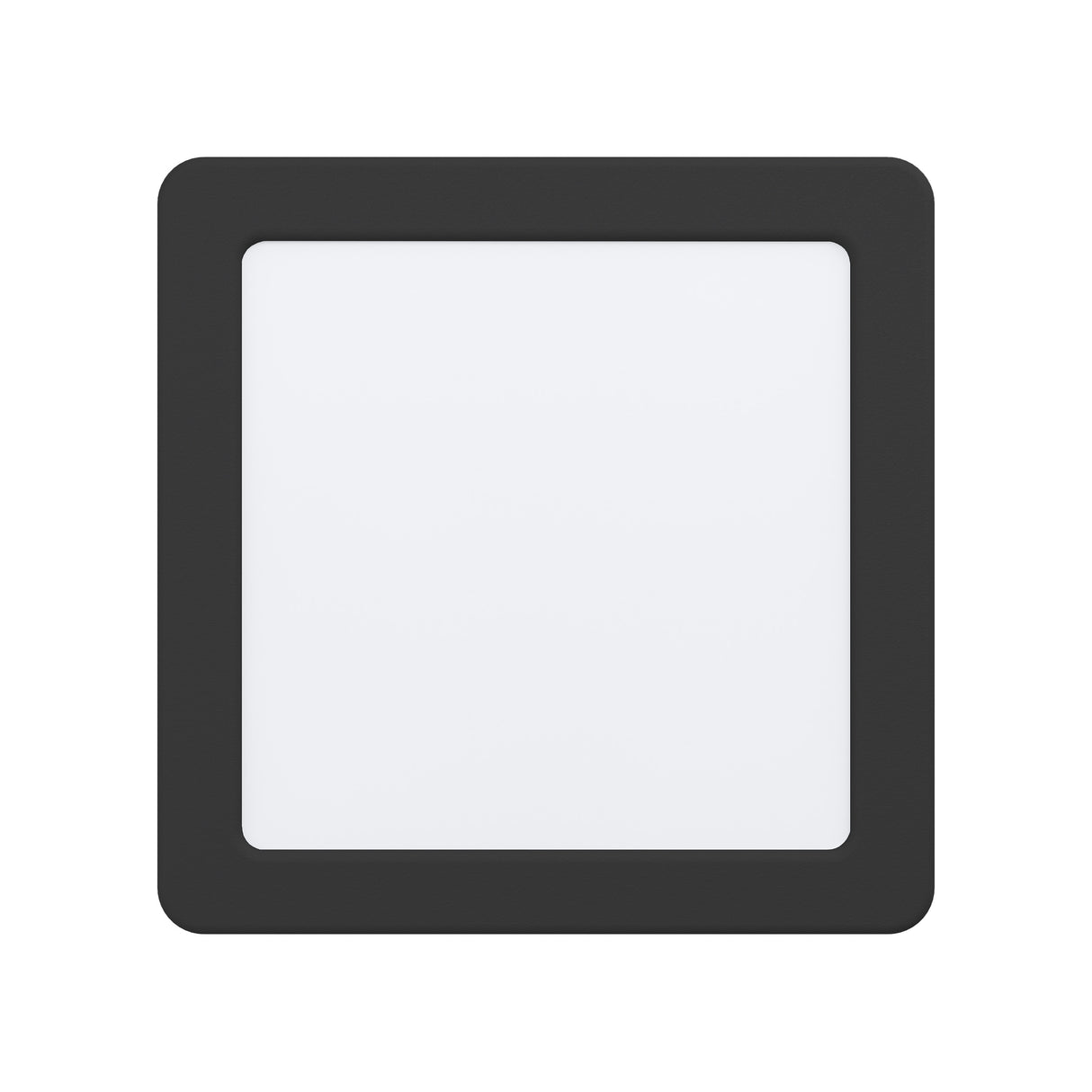 Eglo EU Fueva 5 LED Square Black Steel Recessed Light, 16.6cm, 4000K