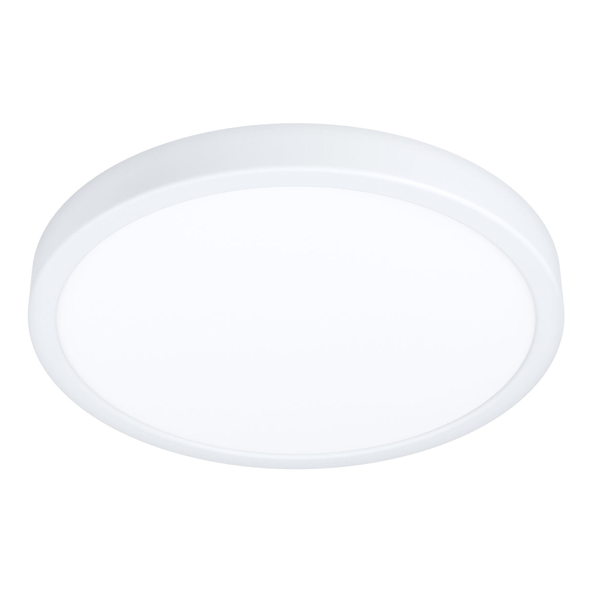 Eglo EU FUEVA?5 Bathroom LED Ceiling Light – White Steel, Round, Warm White, Indoor Lighting