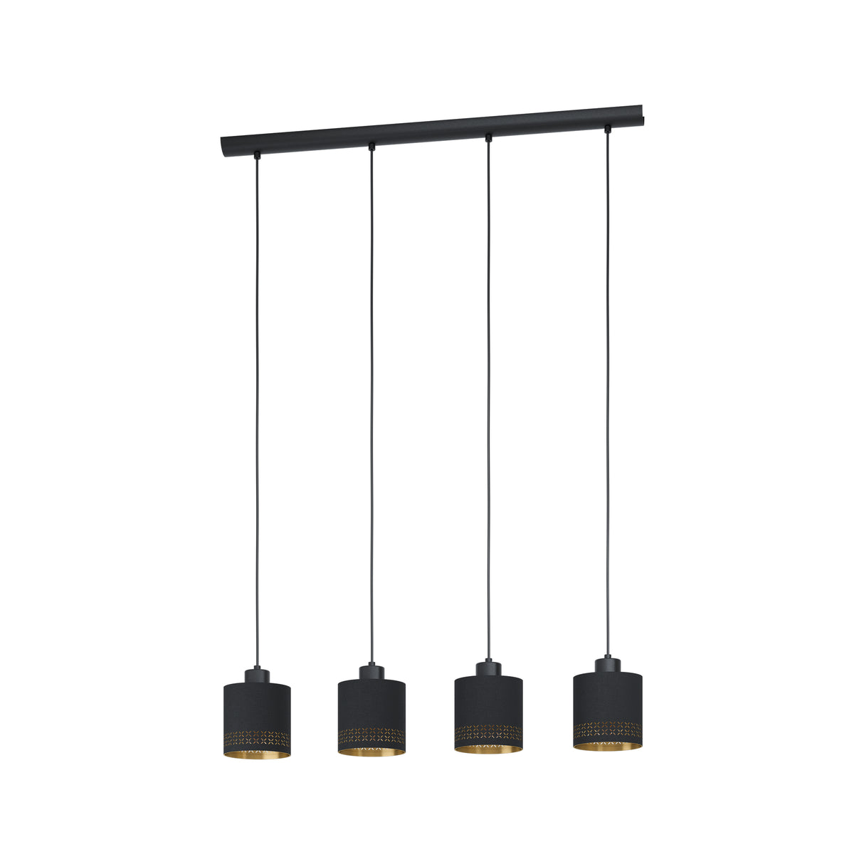 Eglo EU Esteperra 4-Light Black And Gold Cut-Out Single Pendant