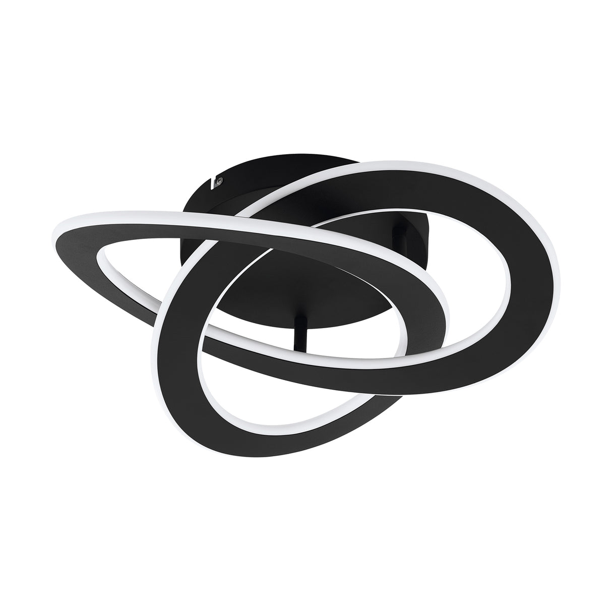 Eglo EU ROLIMARE LED Ceiling Light – Black Finish, Bright White Light, 5500?lm, Indoor Lighting