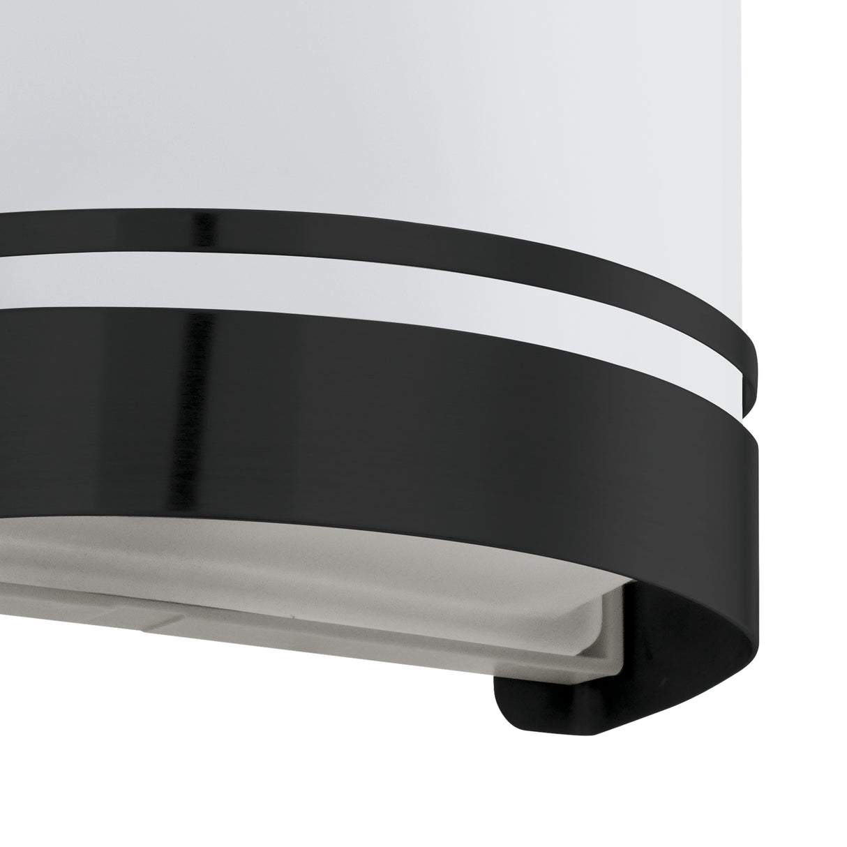 Eglo EU Cerno Exterior Curved Black Steel Wall Light