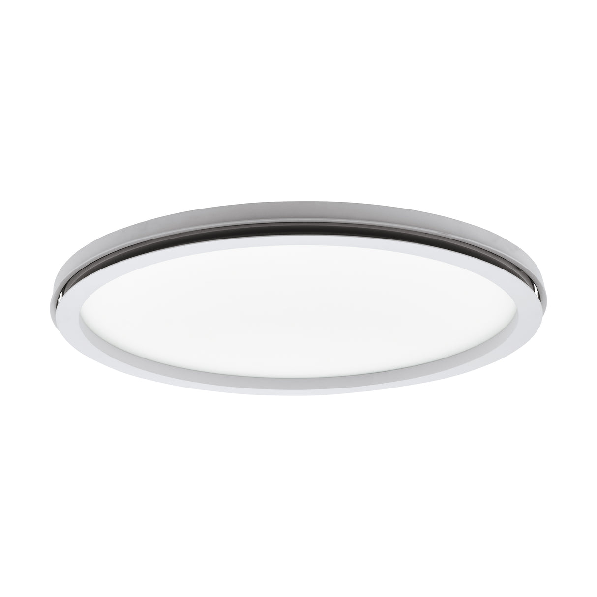 Eglo EU Lazaras Aluminium & Steel Round LED Ceiling Light, 45cm