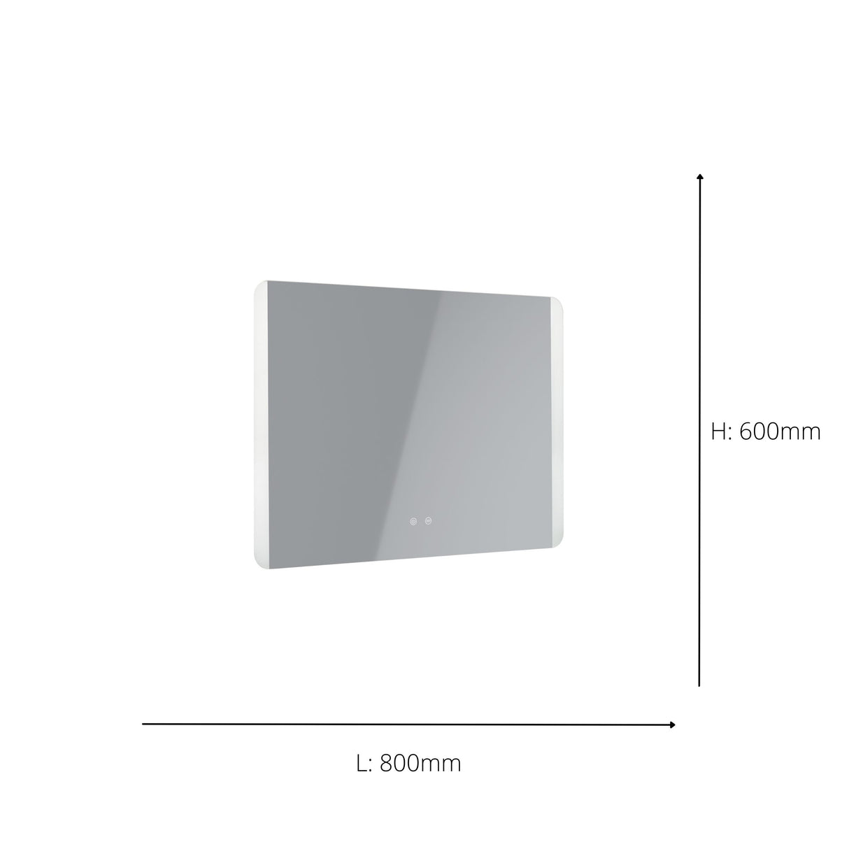Eglo EU BUENAVISTA 2 LED Bathroom Mirror Light – 800mm Silver, Anti?Fog, 3?Step CCT Touch Switch, IP44