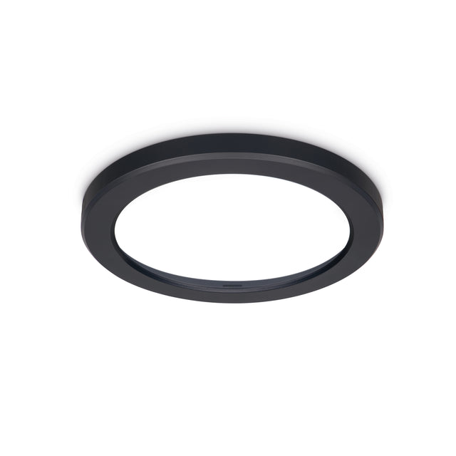 JCC Lighting JC131005 Skydisc™ Adjustable Wall/Ceiling Light attachable rim Black