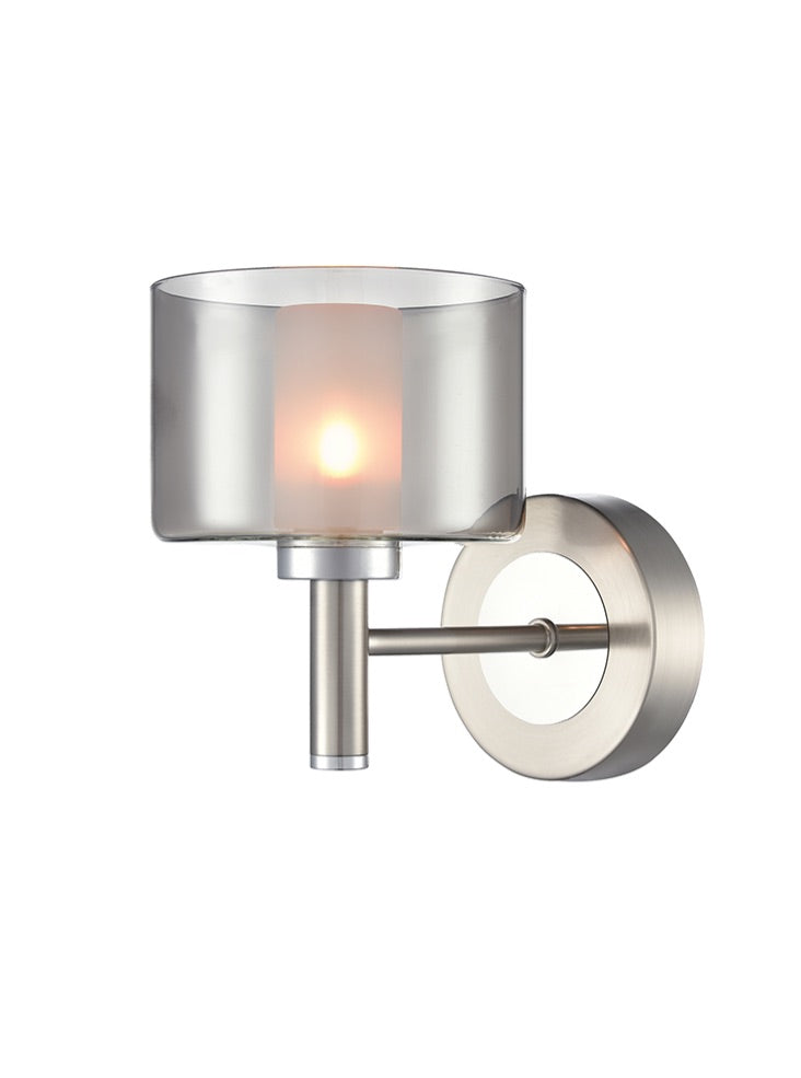 Franklite Argento 1lt Wall Light in Satin Nickel Argento part no - FL2509-1